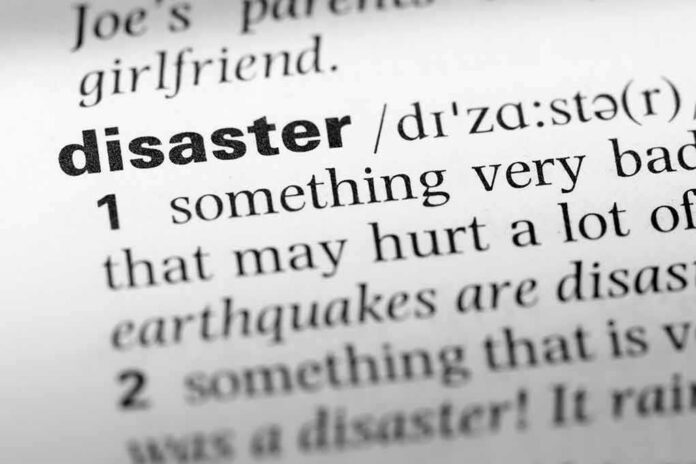 353538725 featured image "disaster" word definition in a dictionary.
