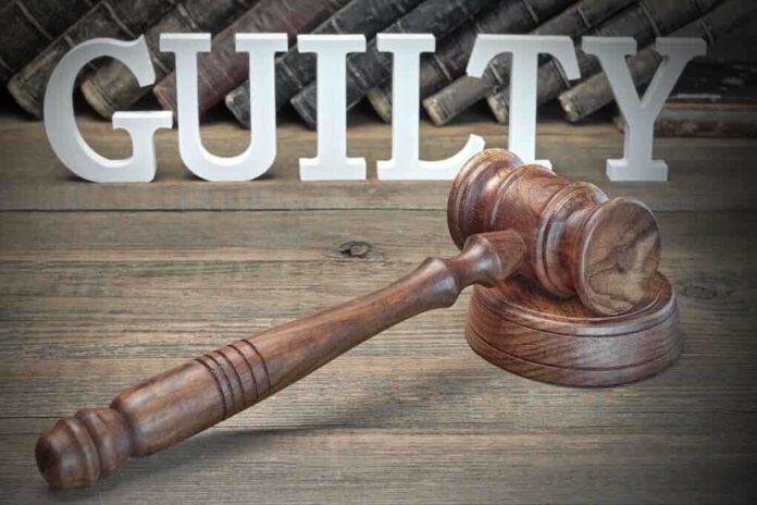 361686035 featured image Judge's gavel and GUILTY sign on wooden table.