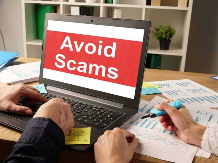 1771410713 featured image Laptop displaying avoid scams message on screen