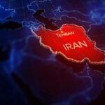 Tehran Explodes: Evin Prison BOMBED in Major Strike Map highlighting Iran with Tehran marked