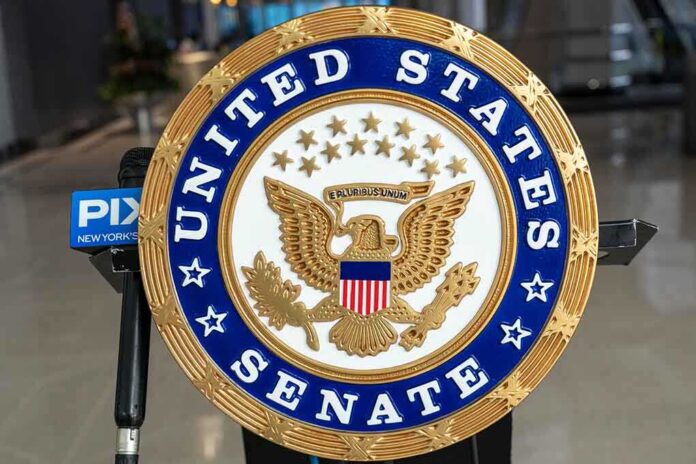 Seal of the United States Senate featuring an eagle and stars