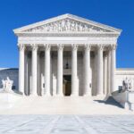 Map Redraw Could Hand GOP DOZEN More Seats The Supreme Court building featuring marble columns and a clear blue sky