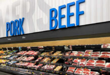 Flesh-Eating Maggot DEVASTATES U.S Cattle! Meat section with packaged pork and beef products