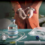 Supreme Court Slams State’s New Execution Method! Vial labeled Sodium Thiopental near handcuffed person.