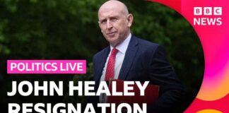 Defense Sec QUITS – He’s Stepping Down! John Healey resigns as defence secretary from Keir Starmer's government | BBC Politics Live