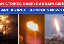 Iran Jolts Gulf: Bahrain Sirens Blare As IRGC Launches Massive Missile, Drone Blitz After US Strikes