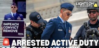 Uniformed Officer HANDCUFFED On Capitol Steps EXCLUSIVE: Detained ACTIVE DUTY Major FIRST EVER to Demand Trump''s REMOVAL from Office | Lights On