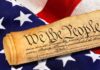DSA Vow To SHRED Declaration of Independence Rolled U.S. Constitution on an American flag