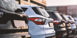 Major Recall Warning: Seats Move Mid-Drive Row of parked SUVs in a lot