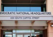 Entrance to Democratic National Headquarters building