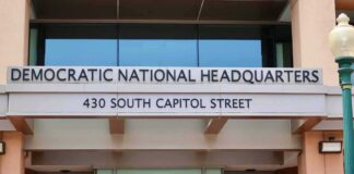 Entrance to Democratic National Headquarters building