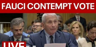 Fauci’s Wife Flips OBSCENE Gesture During Trial LIVE | Fauci contempt hearing: Senate panel votes to hold Dr. Anthony Fauci in contempt