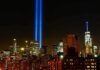 Journalists Told to Use Stunning New Term for 9/11 Terror Attack New York City skyline at night with twin blue light beams