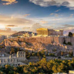 U.S Tourists Ambushed at Dawn in Stabbing Attack Acropolis of Athens at sunset.