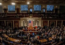 GOP Revolt Jolts Trump, Senate Votes 50-49 U.S. House chamber with lawmakers gathered before a session