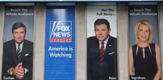 Fox News Announces NEW Host — Makes Trump Very Happy Tucker Carlson and Bret Baier on large Fox News promotional posters