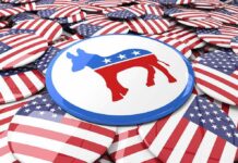 Dem Senators Turn on Each Other Again – Internal Rift Explodes Democratic donkey symbol on a campaign button
