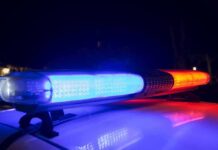 Police Seize Candidate’s Passport Following Electoral Result Police car light bar flashing blue and red at night