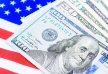 Trump Furiously DENIES Being In A Recession! us dollar bills on american flag background