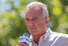 RFK Jr Launches Online Cooking Channel Man speaking into a microphone outdoors