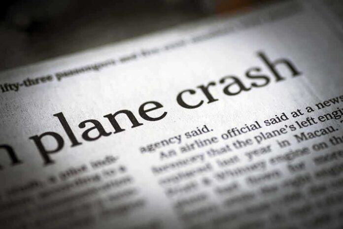 shutterstock_290501621 Newspaper headline about a plane crash