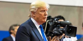 Trump Makes Late Nobel Prize Pitch Donald Trump speaking with media cameras in the background